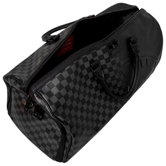 Sprayground Τσάντα ταξιδίου Spray Spritz Grey Check Black Duffle